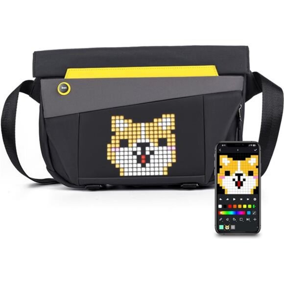 Sling Bag-V with App Control LED Sling Bag for Men DIY Pixel Art Waterproof - Picture 1 of 7